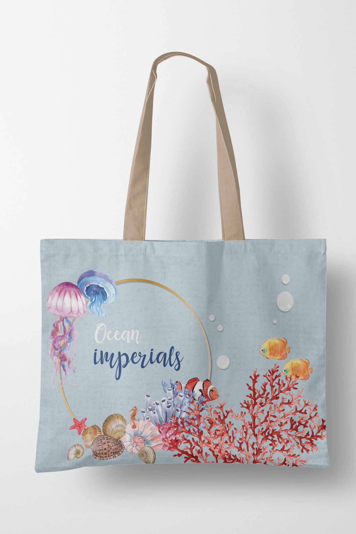 Plaj Ve Alışveriş Çantası Ocean